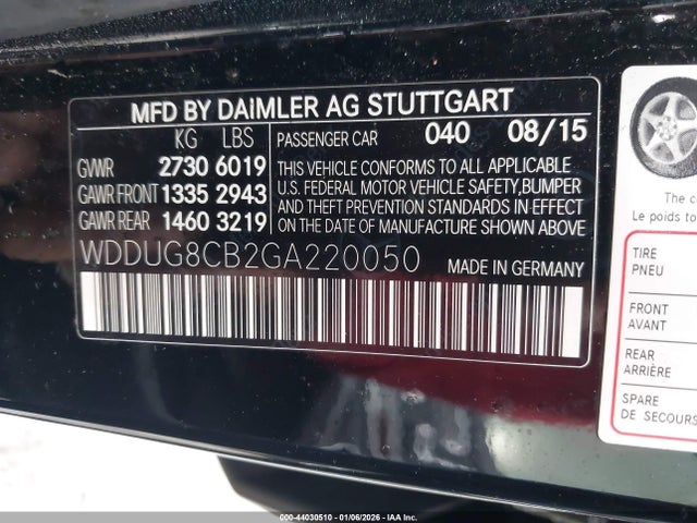 2016 MERCEDES-BENZ S 550 WDDUG8CB2GA220050 Photo 8