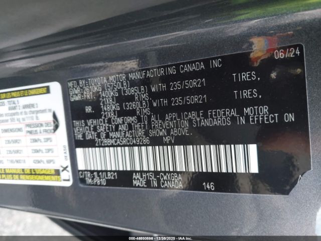 2024 LEXUS RX 350H 2T2BBMCA5RC049286 Photo 8