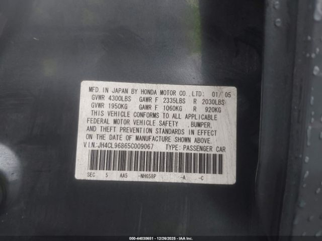 2005 ACURA TSX JH4CL96865C009067 Photo 8