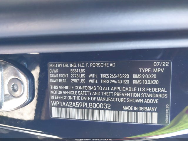 2023 PORSCHE MACAN WP1AA2A59PLB00032 Photo 8