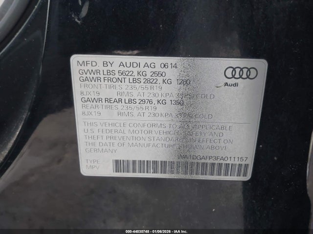 2015 AUDI Q5 WA1DGAFP3FA011157 Photo 8
