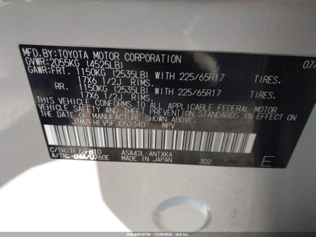 2015 TOYOTA RAV4 JTMZFREV5FJ052340 Photo 8