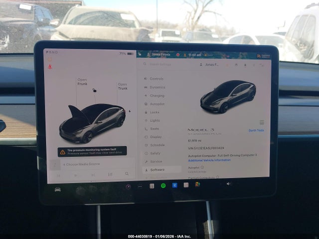 Aukcja sprzedaży 2020 Tesla Model 3 Standard Range Plus Rear-wheel Drive/standard Range Rear-wheel Drive, vin: 5YJ3E1EA5LF803429, numer aukcji: 44030819