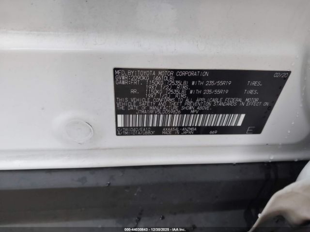 2020 TOYOTA RAV4 JTMA1RFV5LD059826 Photo 8