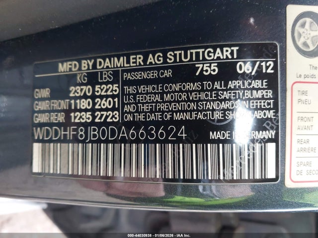 2013 MERCEDES-BENZ E 350 WDDHF8JB0DA663624 Photo 8