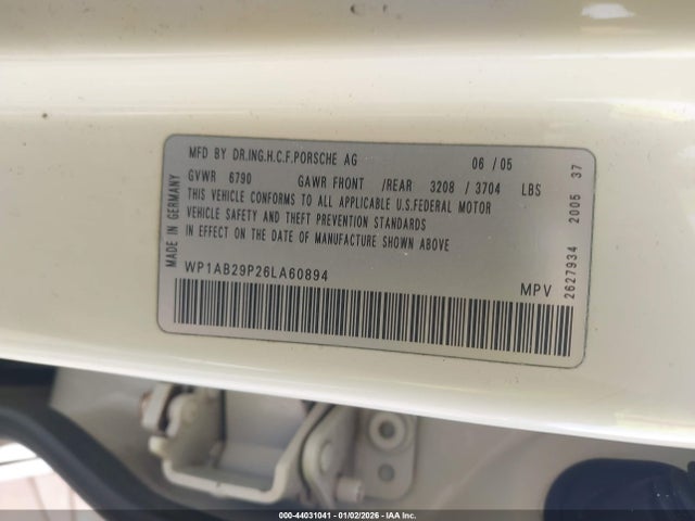 2006 PORSCHE CAYENNE WP1AB29P26LA60894 Photo 8