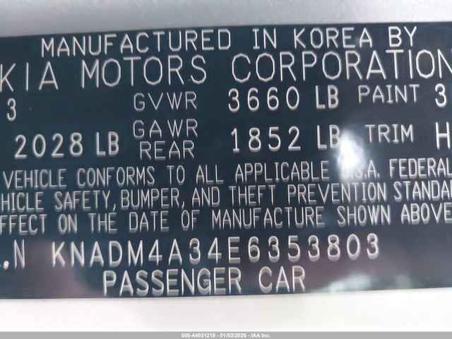 KIA RIO LX 2014 KNADM4A34E6353803 Image 9