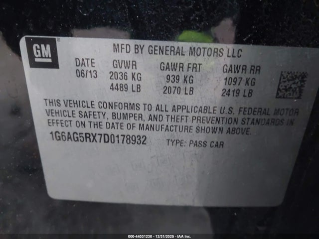 2013 CADILLAC ATS 1G6AG5RX7D0178932 Photo 8