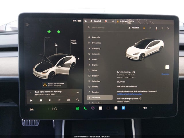 2020 TESLA MODEL 3 5YJ3E1EB1LF665199 Photo 6