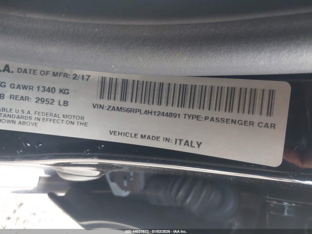 2017 MASERATI QUATTROPORTE ZAM56RPL4H1244891 Photo 8