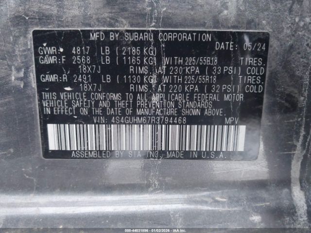 2024 SUBARU CROSSTREK 4S4GUHM67R3794468 Photo 8