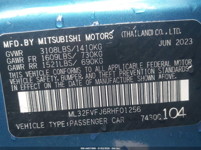 2024 MITSUBISHI MIRAGE G4 ML32FVFJ6RHF01256 Photo 8