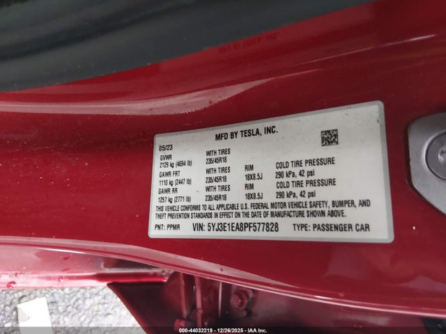 2023 TESLA MODEL 3 5YJ3E1EA8PF577828 Photo 8