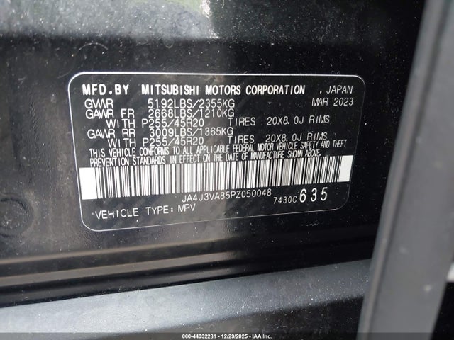 2023 MITSUBISHI OUTLANDER JA4J3VA85PZ050048 Photo 8