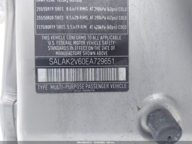 2014 LAND ROVER LR4 SALAK2V60EA729651 Photo 8