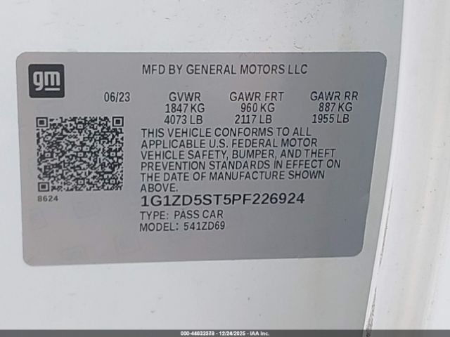 2023 CHEVROLET MALIBU 1G1ZD5ST5PF226924 Photo 8