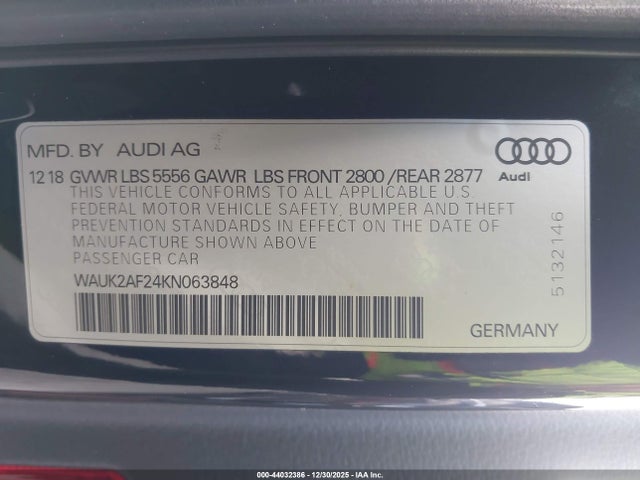 2019 AUDI A6 WAUK2AF24KN063848 Photo 8