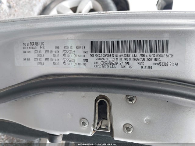 Aukcja sprzedaży 2016 Ram 1500 Big Horn, vin: 1C6RR7GT8GS384167, numer aukcji: 44032768