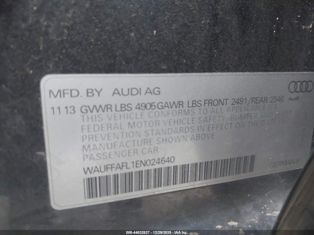 2014 AUDI A4 WAUFFAFL1EN024640 Photo 8