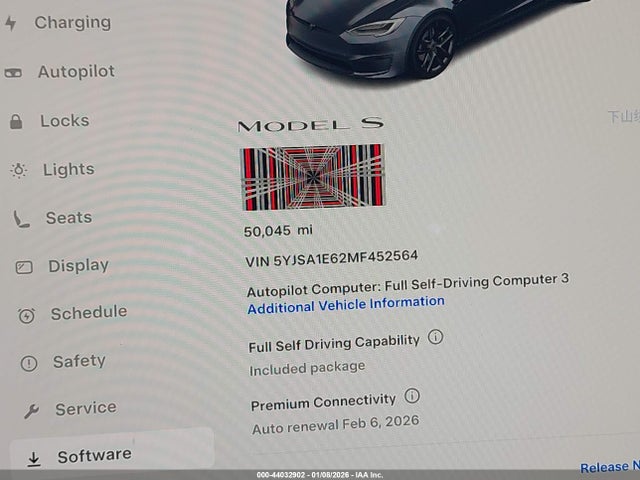 2021 TESLA MODEL S 5YJSA1E62MF452564 Photo 6