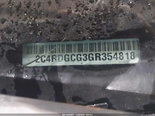 44032903 :رقم المزاد ، 2C4RDGCG3GR354818 vin ، 2016 Dodge Grand Caravan Sxt مزاد بيع