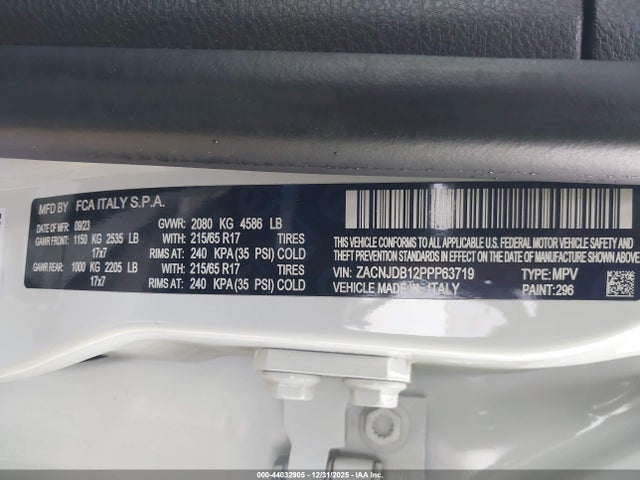 Jeep Renegade Upland 4x4 2023 ZACNJDB12PPP63719 Image 9
