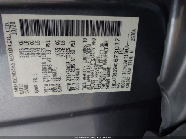 2021 NISSAN ROGUE 5N1AT3BB5MC673037 Photo 8