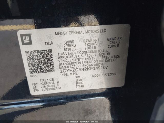 2019 CADILLAC XT4 1GYFZCR42KF149107 Photo 8