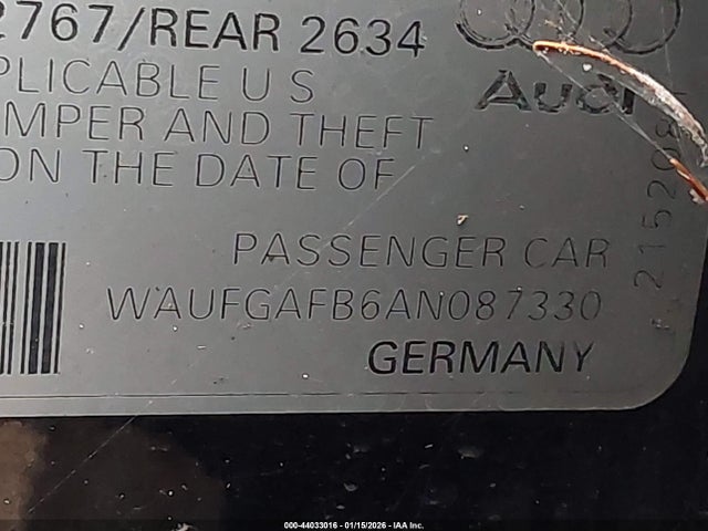 2010 AUDI A6 WAUFGAFB6AN087330 Photo 8