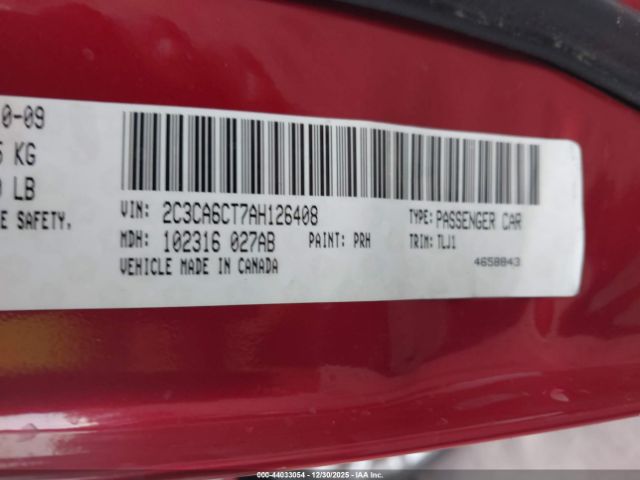 2010 CHRYSLER 300C 2C3CA6CT7AH126408 Photo 8