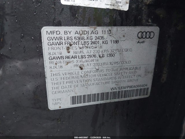 2014 AUDI Q5 WA1LFAFP9EA066404 Photo 8
