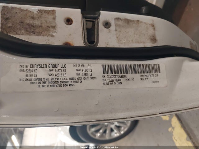 Aukcja sprzedaży 2012 Chrysler 300 Limited, vin: 2C3CCACG7CH182366, numer aukcji: 44033086