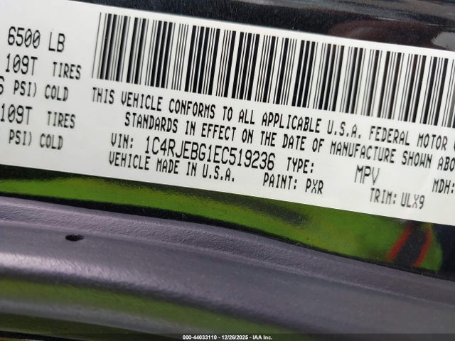 Jeep Grand Cherokee Limited 2014 1C4RJEBG1EC519236 Image 9