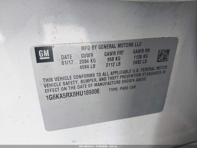 2017 CADILLAC CT6 1G6KA5RX8HU189006 Photo 8