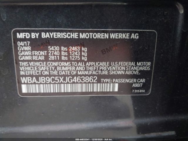 2018 BMW M550I WBAJB9C5XJG463862 Photo 8