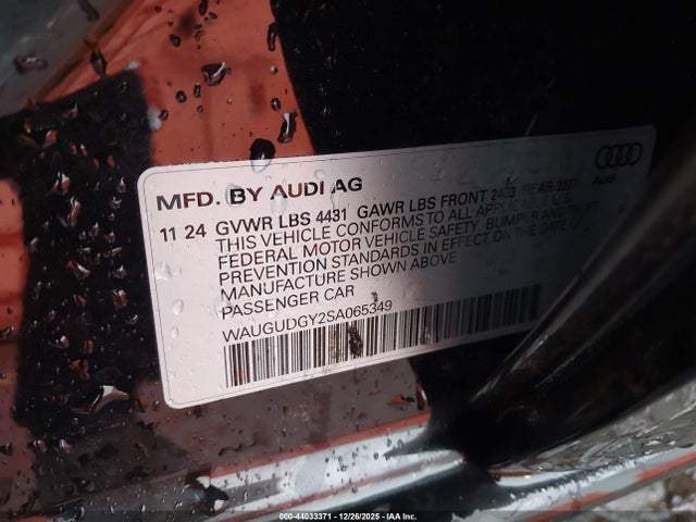 2025 AUDI A3 WAUGUDGY2SA065349 Photo 8