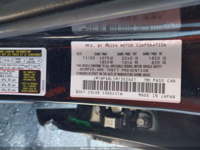 2021 MAZDA MAZDA3 JM1BPABL5M1322621 Photo 8