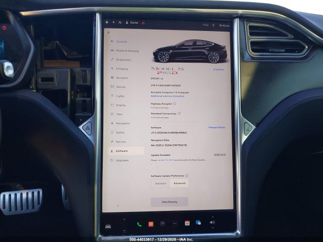 5YJSA1H49FF081609 Tesla Model S 85d/p85d