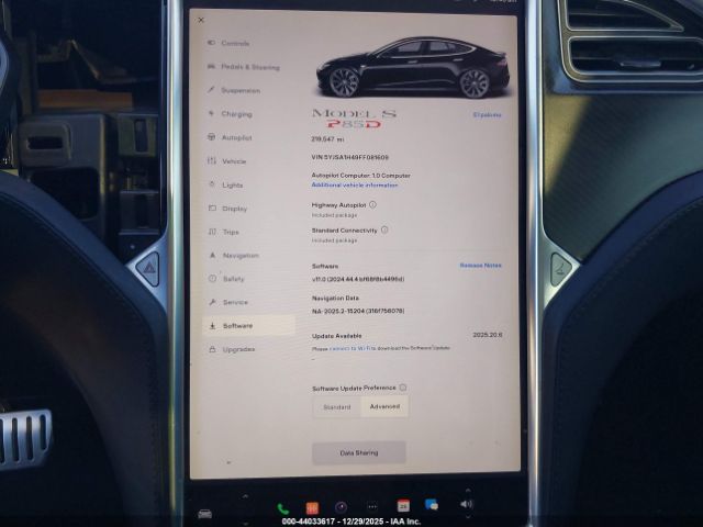 2015 TESLA MODEL S 5YJSA1H49FF081609 Photo 6