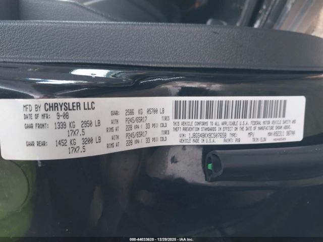 2009 JEEP GRAND CHEROKEE 1J8GS48KX9C507658 Photo 8