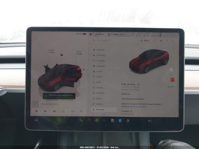 7SAYGDEE2PA107654 Tesla Model Y Awd/long Range Dual Motor All-wheel Drive