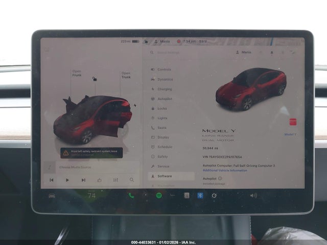 2023 TESLA MODEL Y 7SAYGDEE2PA107654 Photo 6