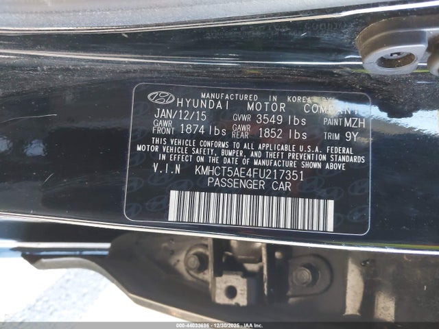 Hyundai ACCENT GS 2015 KMHCT5AE4FU217351 Image 9