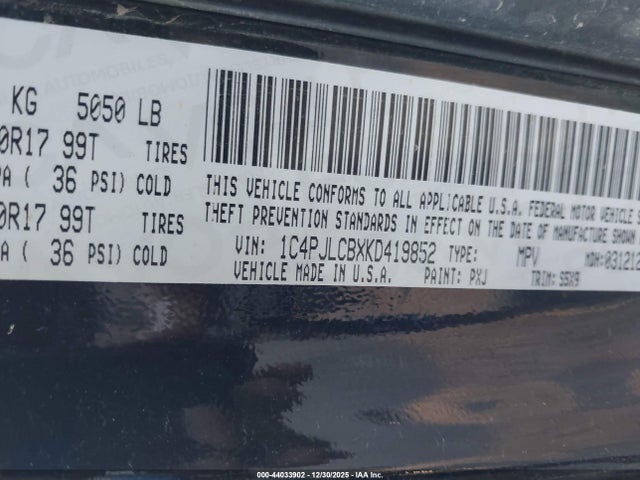 2019 JEEP CHEROKEE 1C4PJLCBXKD419852 Photo 8