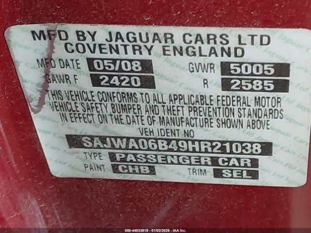 2009 JAGUAR XF SAJWA06B49HR21038 Photo 8