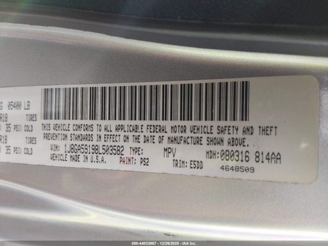 2008 JEEP WRANGLER 1J8GA59198L503582 Photo 8