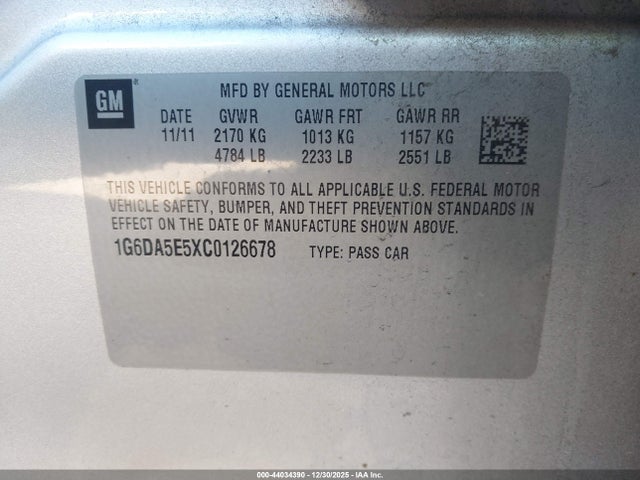 2012 CADILLAC CTS 1G6DA5E5XC0126678 Photo 8