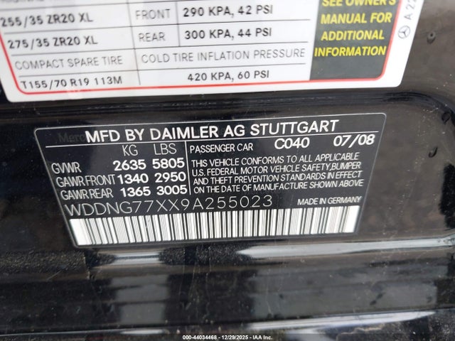 2009 MERCEDES-BENZ S 63 AMG WDDNG77XX9A255023 Photo 8