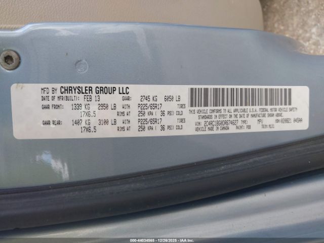 2013 CHRYSLER TOWN & COUNTRY 2C4RC1BG0DR674627 Photo 8