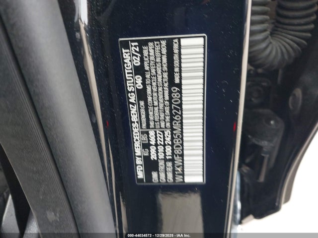 Продажа на аукционе авто 2021 Mercedes-benz C 300 Sedan, vin: W1KWF8DB5MR627089, номер лота: 44034572